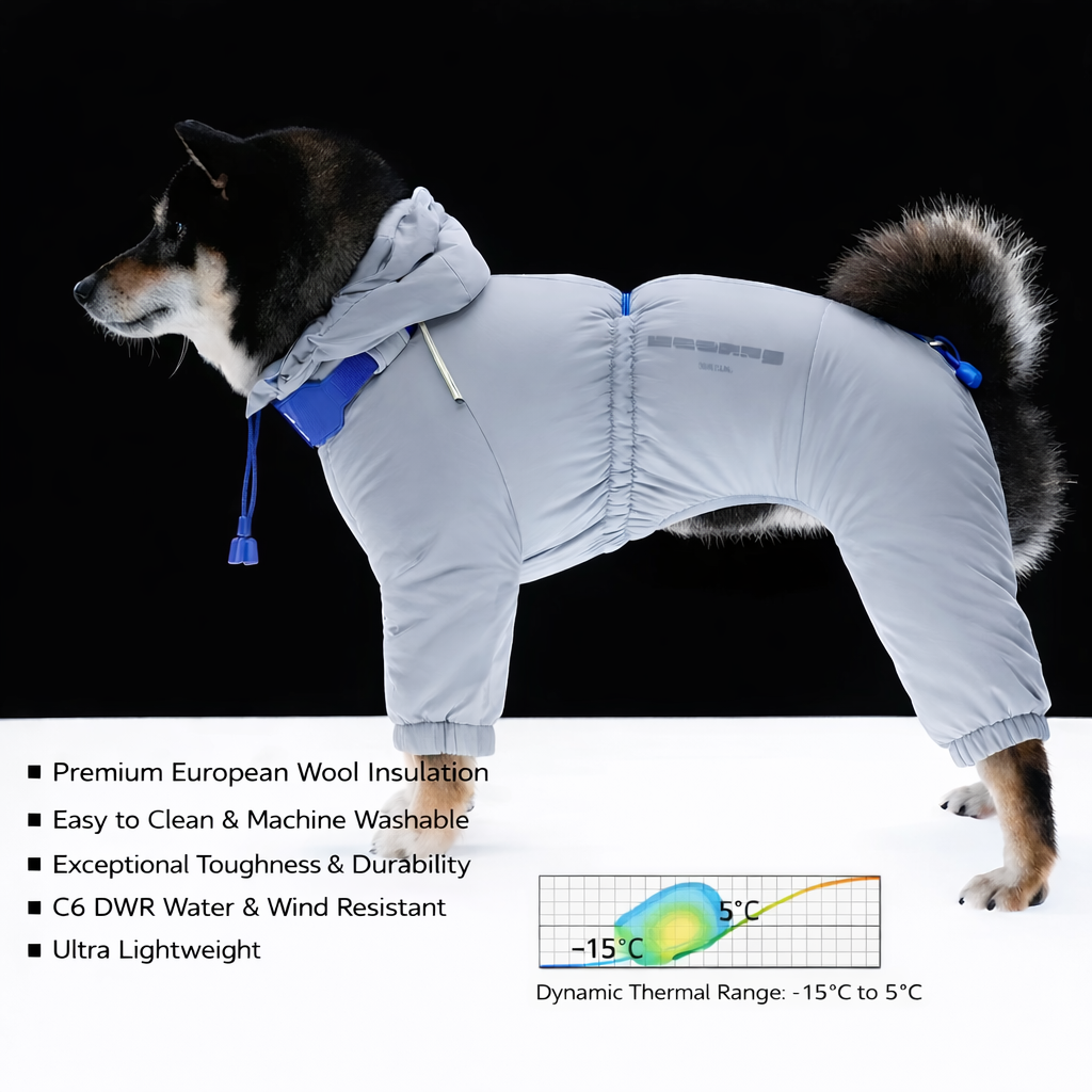 All-Weather Wool-Insulated Jumpsuit + Free Collar